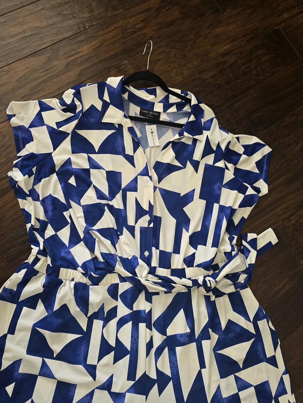 Lane Bryant Collared Twist Waist Jersey Jumpsuit. Plus Size 26/28 - Picture 3 of 6
